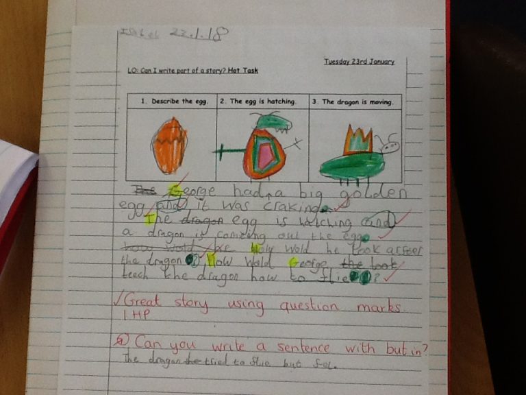 creative writing examples year 1