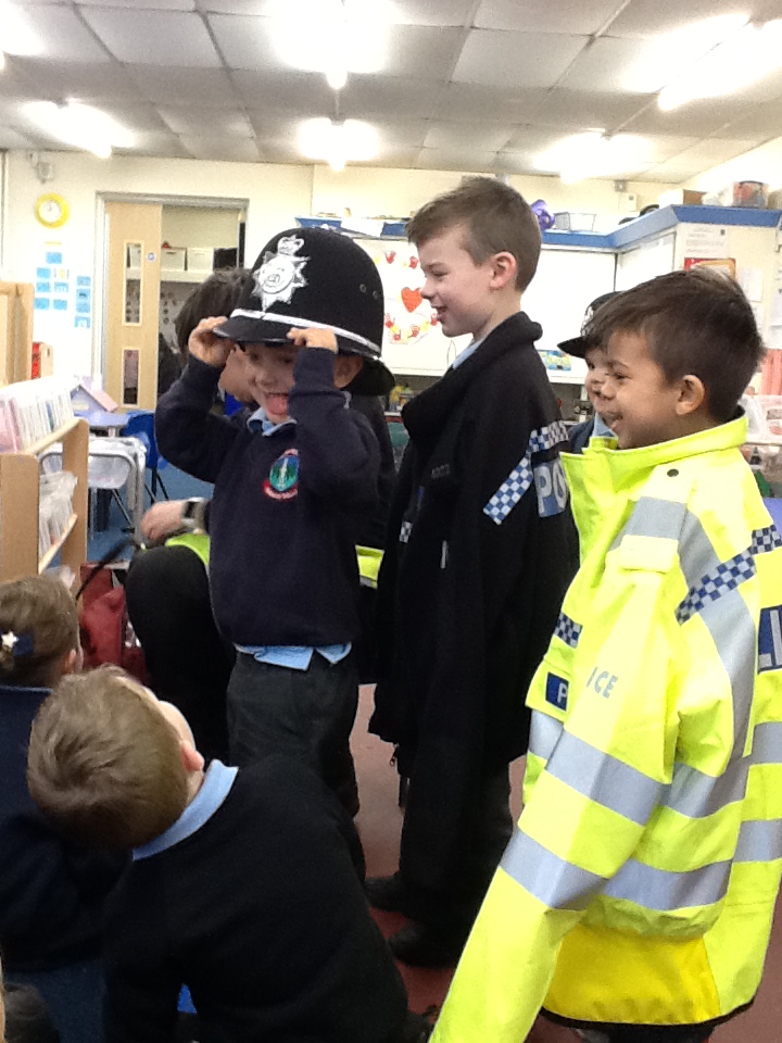 police officer school visit