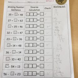 Amazing Effort in Maths – Olivia